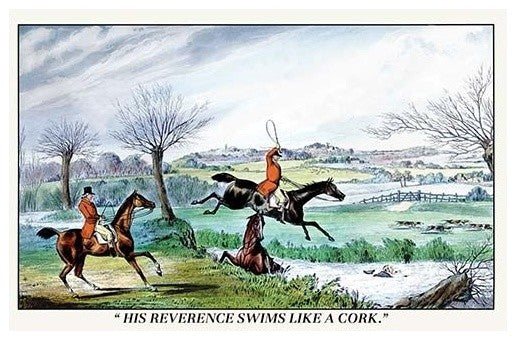 His Reverence Swims Like a Cork- Paper Poster 20" x 30"