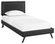 Virginia Twin Platform Bed with Round Splayed Legs