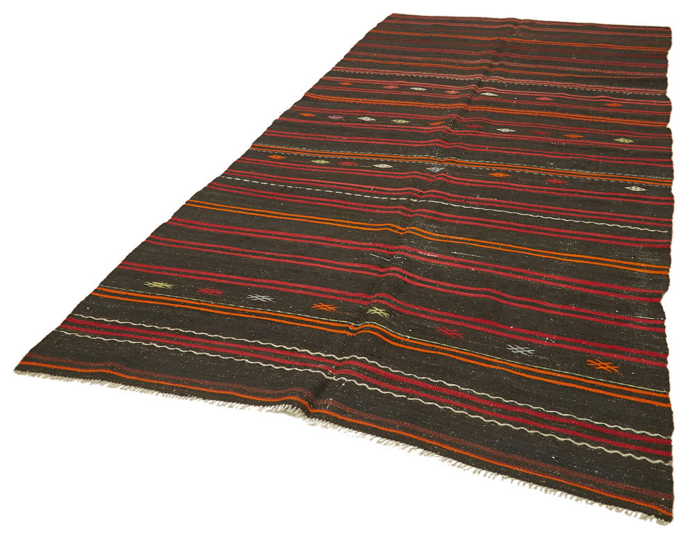Rug N Carpet - Handmade Turkish 5' 6'' x 11' 7'' Vintage Goat Hair Kilim Rug