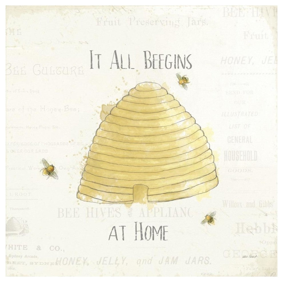 "Bee and Bee I" Digital Paper Print by Katie Pertiet, 20"x20"