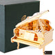 24K Gold Plated Crystal Studded Grand Piano Ornament