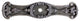 Fruit of the Vine Back Plate, Antique Pewter