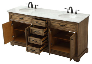Home Living 21.5" Transitional Driftwood-Light Bathroom Vanity