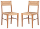Safavieh Couture Cody Rattan Dining Chair, Natural