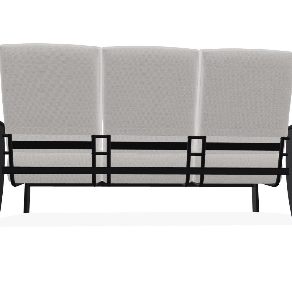 St. Catherine Deep Seat 3-Seat Outdoor Sofa, Tabloid Cloud/Black