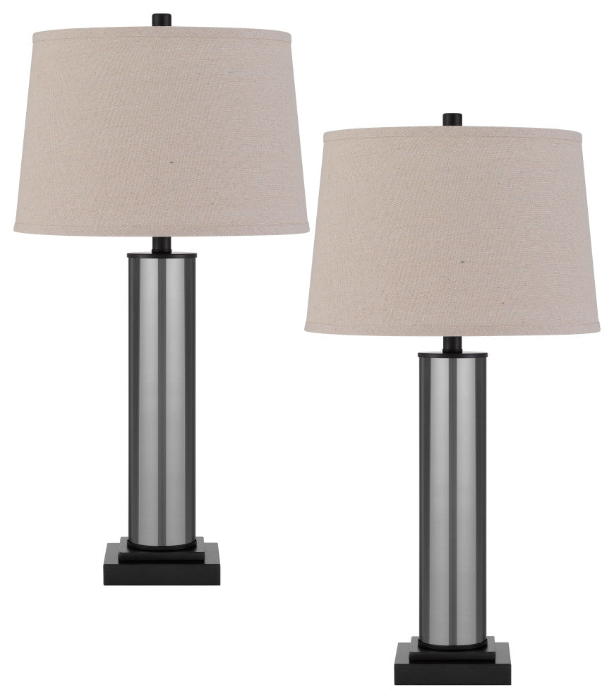 Garner 29" Height Black Glass and Metal Table Lam