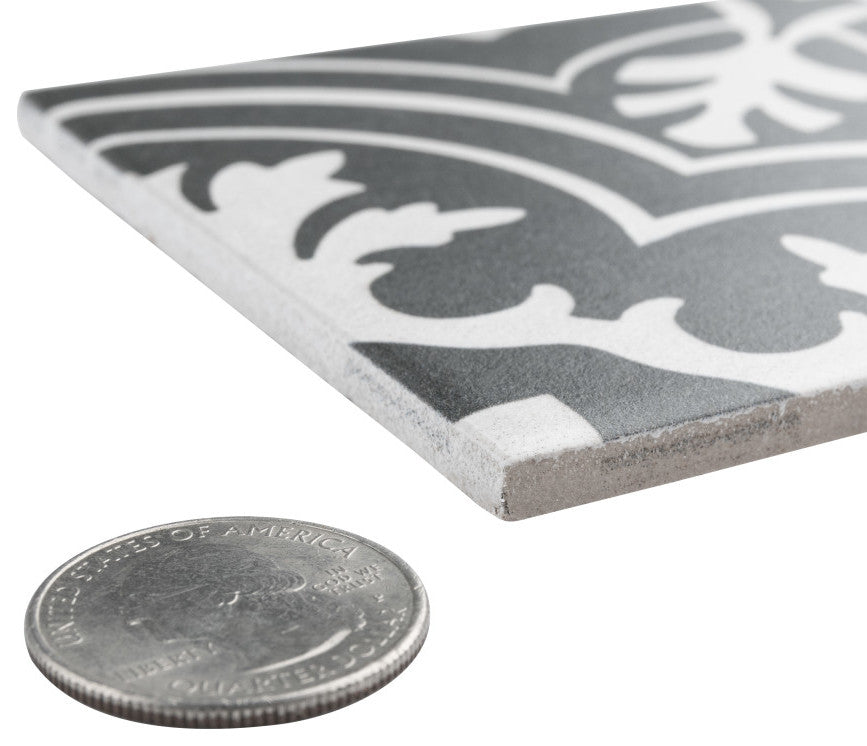 Twenties Mini Ceramic Floor and Wall Tile, Classic