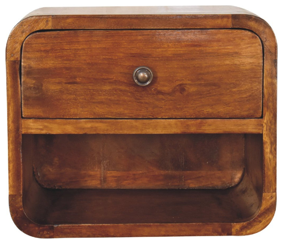 Mini Curve Floating Nightstand