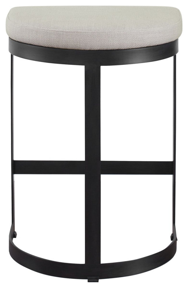 Uttermost Ivanna Black Iron Counter Stool 23591