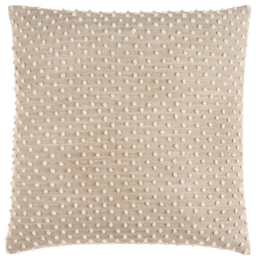 Surya Valin Oatmeal Pillow Shell With Polyester Insert 20"H X 20"W