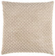Surya Valin Oatmeal Pillow Shell With Polyester Insert 20"H X 20"W