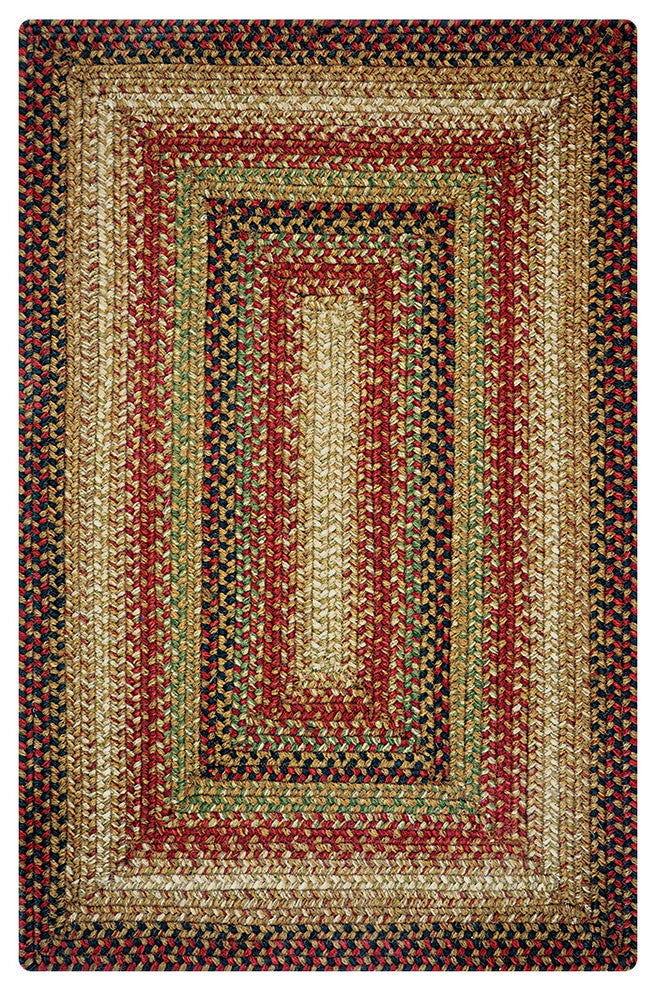 Homespice D"cor Gingerbread Jute Braided Rug 8 x 10'' Rect.