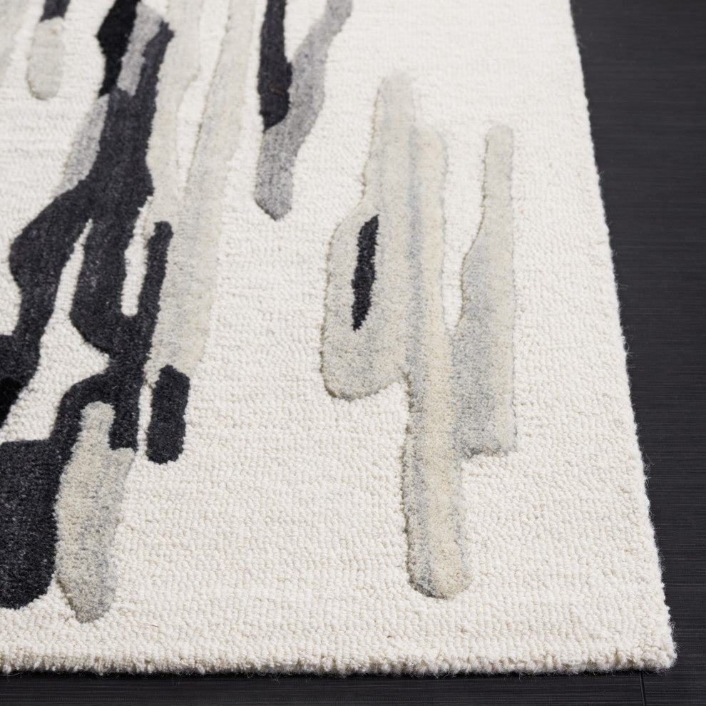 Safavieh Rodeo Drive Collection RD858Z Rug, Ivory/Black, 8' x 10'