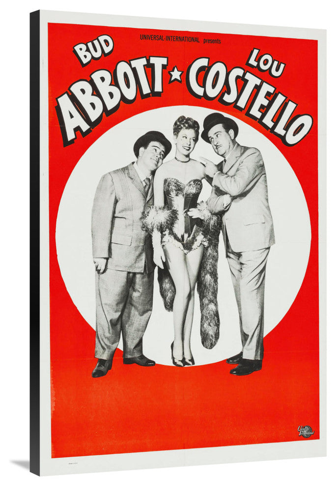 "Abbott & Costello - Stock Poster" Canvas by Hollywood Photo Archive, 26x40"