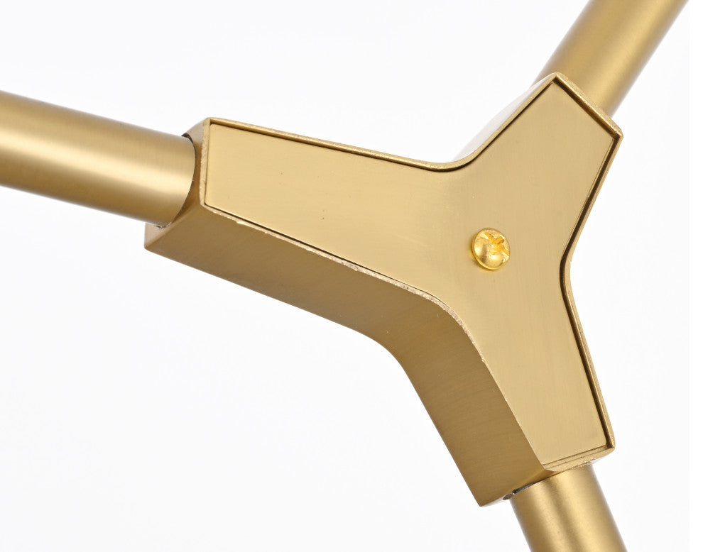 4 Light Pendant, Gold