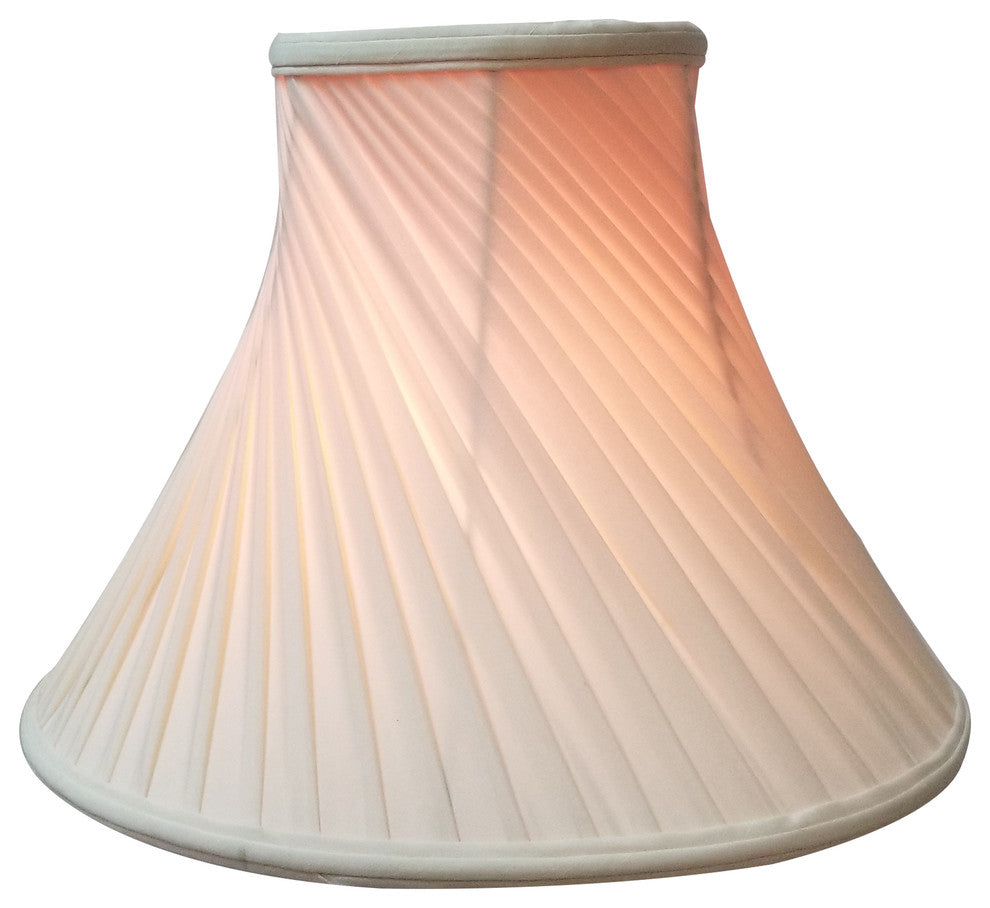 Royal Designs Twisted Pleat Basic Lampshade, Beige, Eggshell, 7x16x12