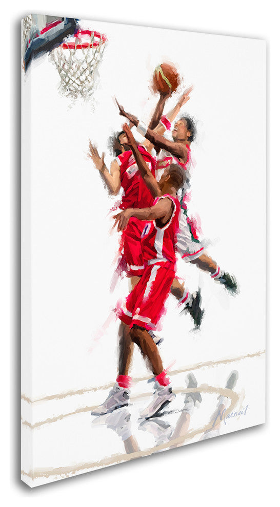 The Macneil Studio 'Basket Ball' Canvas Art, 24"x16"
