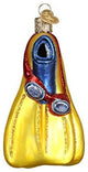 Old World Christmas Ornaments Swim, Skis and Flippers Glass Blown Ornaments for