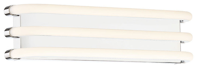 Trio 20" LED Bathroom Vanity & Wall Light 3000K, Chrome