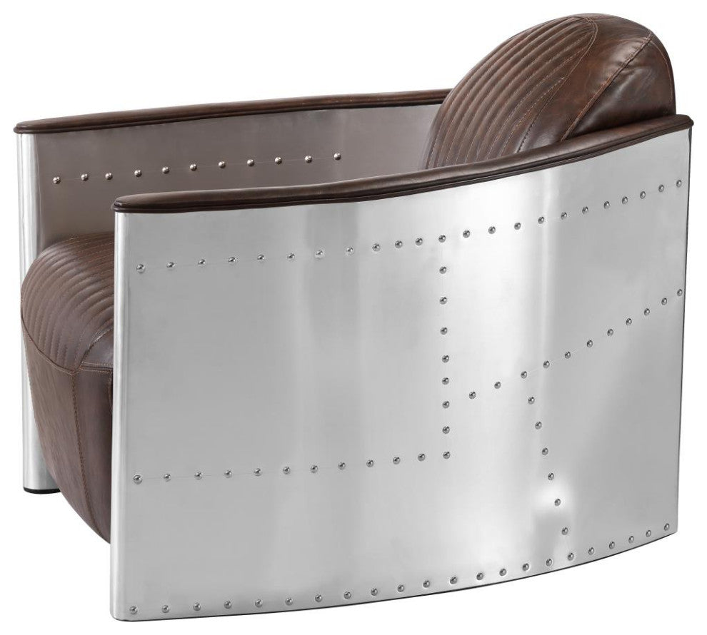Aviator Brown Lounge Chair