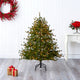 5' Colorado Mountain Pine Faux Xmas Tree W/Lights, Bendable Branches & Pinecones