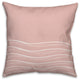 Pink Wavy Lines 18x18 Spun Poly Pillow