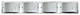 Hinkley Daphne Bath 4-Light Vanity, Chrome