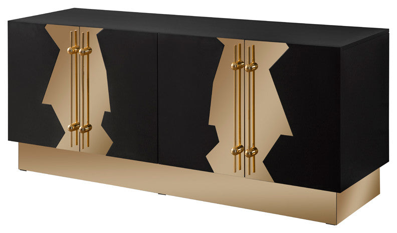 Callista Sideboard, Black and Gold