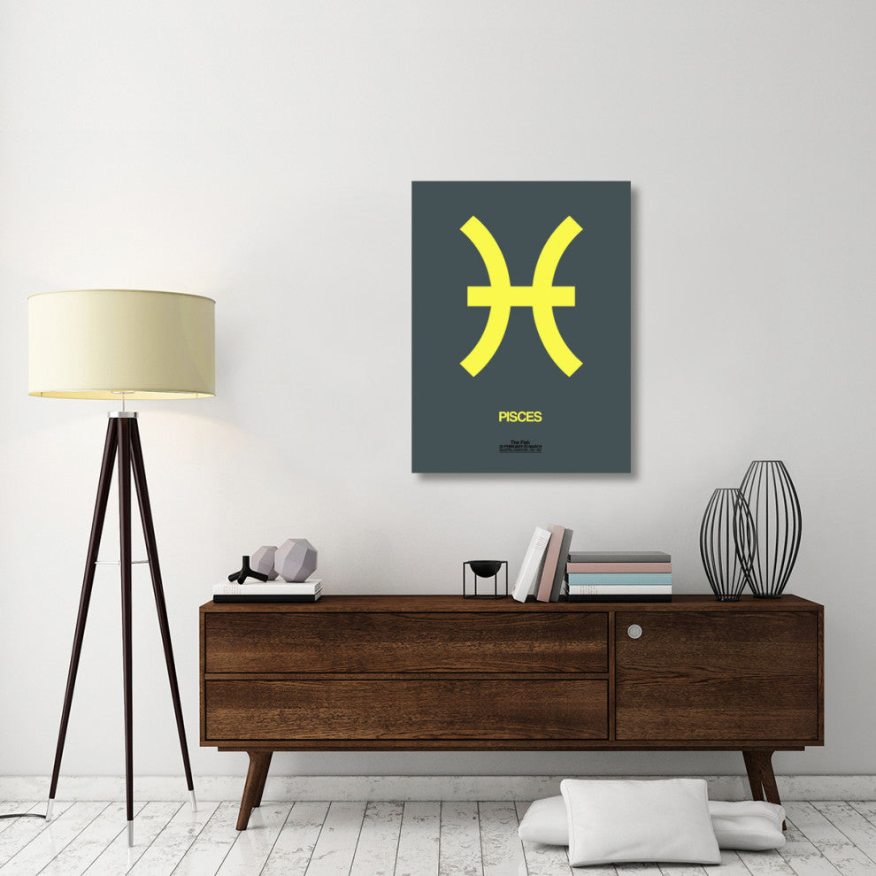 "Pisces Zodiac Sign Yellow" Fine Art Print