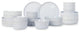 Stone Lain Celina Stoneware Dinnerware Set, Cereal and Dinner Bowls, White, 24-Piece