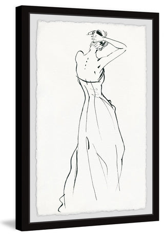 "Pretty Back" Framed Painting Print, 12"x18"