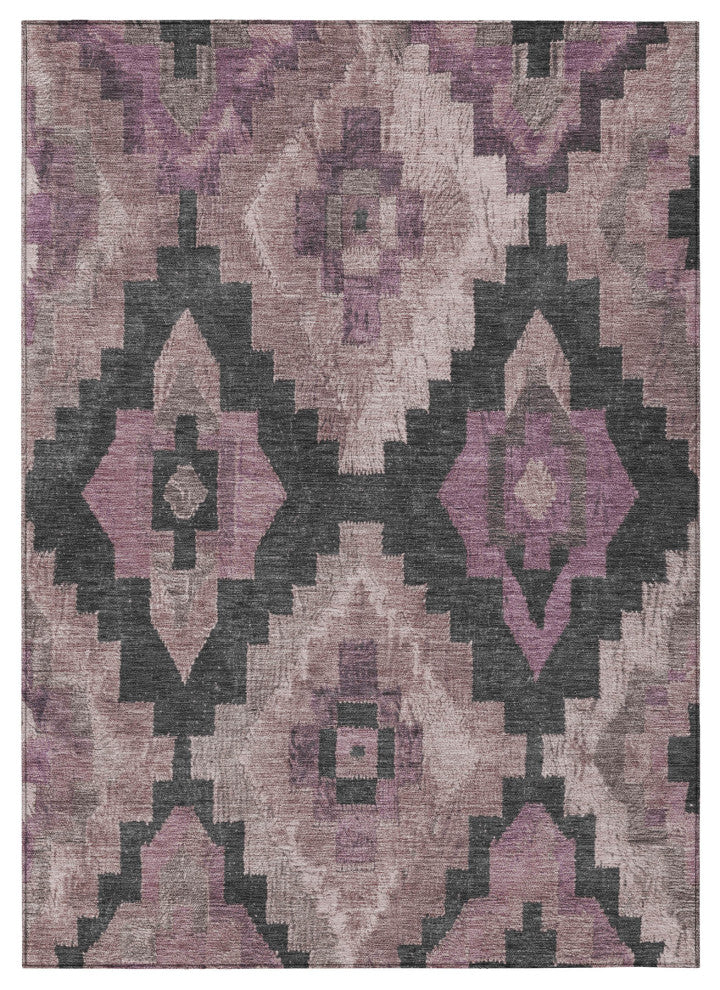Machine Washable Indoor/Outdoor Chantille ACN1894 Blush 10' x 14' Rug