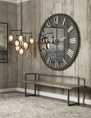 XL 60" Mirrored Round Wall Clock