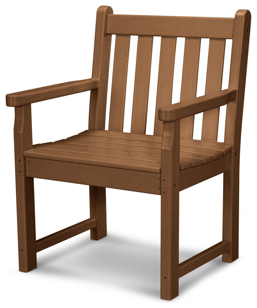 Polywood Traditional Garden Arm Chair, Teak