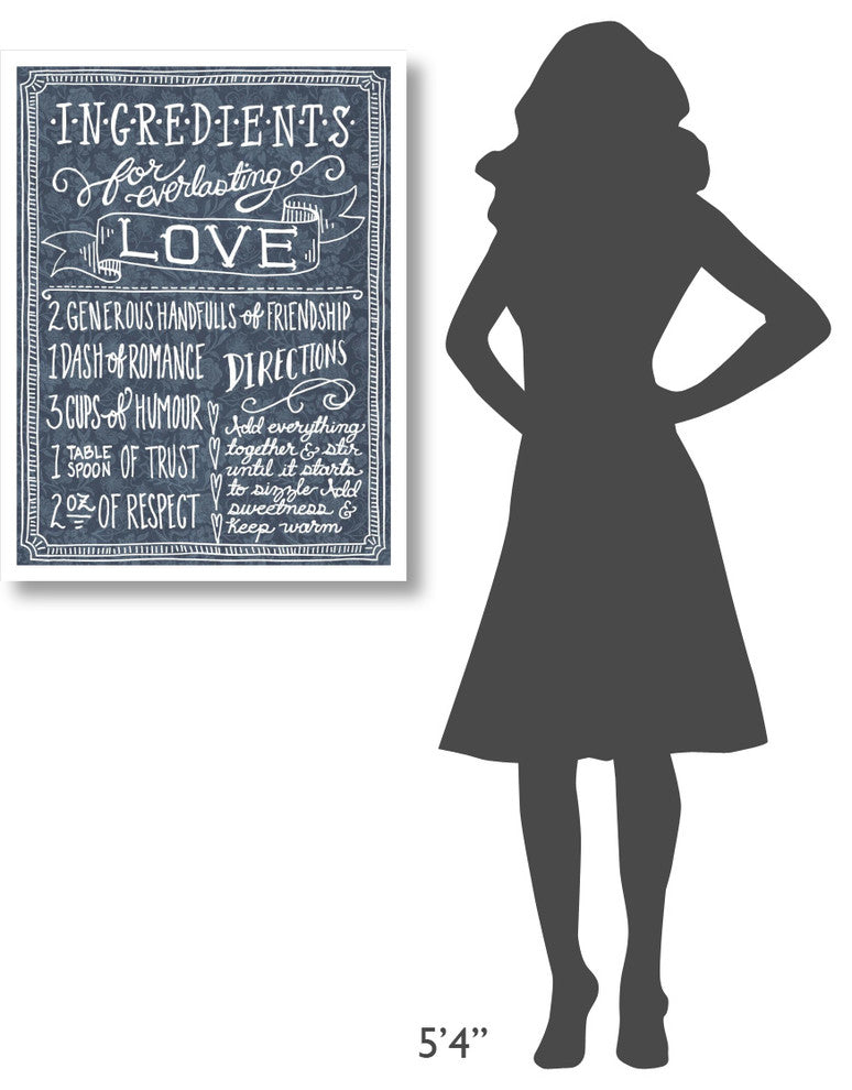"Ingredients For Life Ditzy Floral Blue III" Paper Print by Mary Urban, 26"x34"