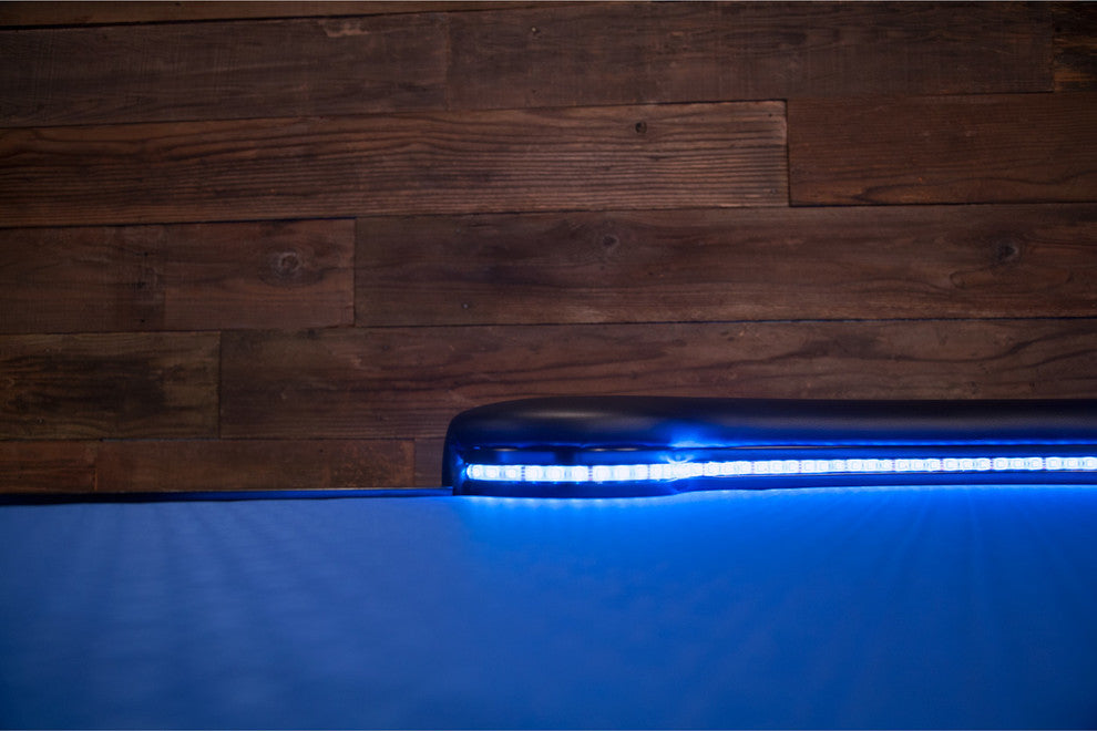 Lumen HD Poker Table, Black, Blue, 11 People, Led Lights, Cupholders