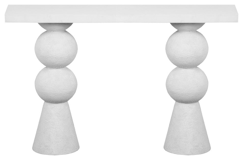 Lupita White Console Table
