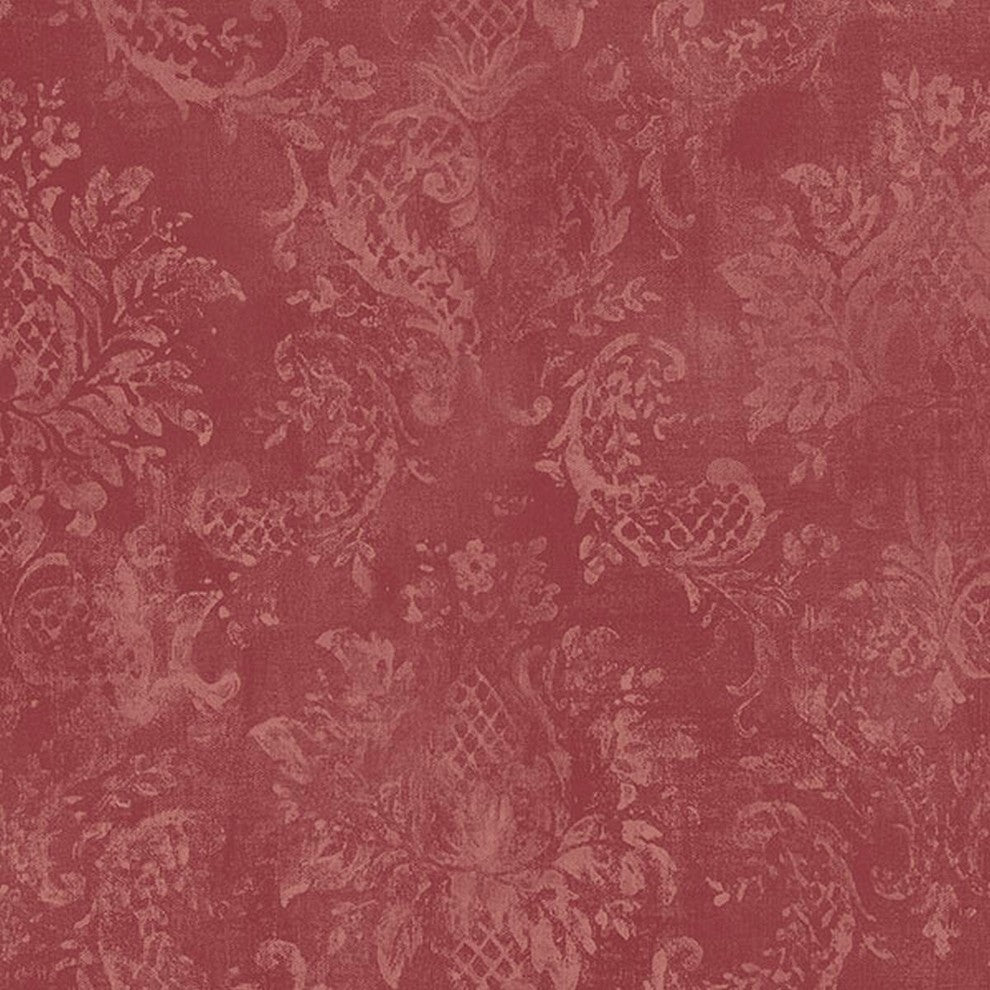 Stripes And Damasks, Classic Damask Stripes Bordo Wallpaper Sample
