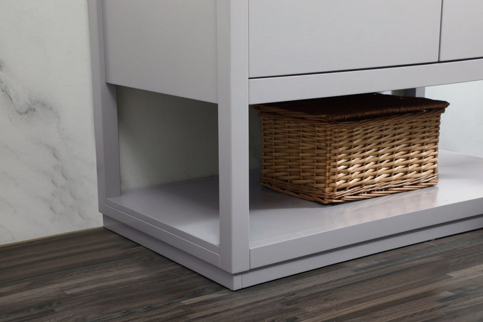 Louie 42" Single Bathroom Vanity, Gray