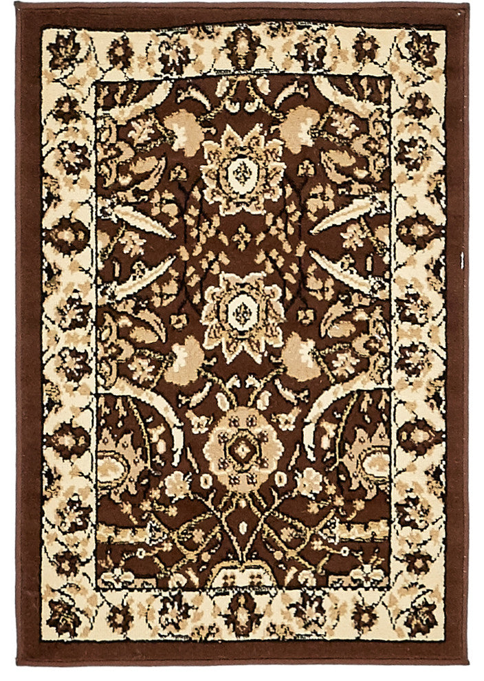 Unique Loom Brown Espahan Cape Cod 2'' 2 x 3'' 0 Area Rug