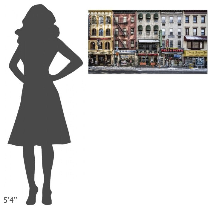 "A Cold Day In Ny" Stretched Canvas Giclee by Peter Pfeiffer, 40x22"