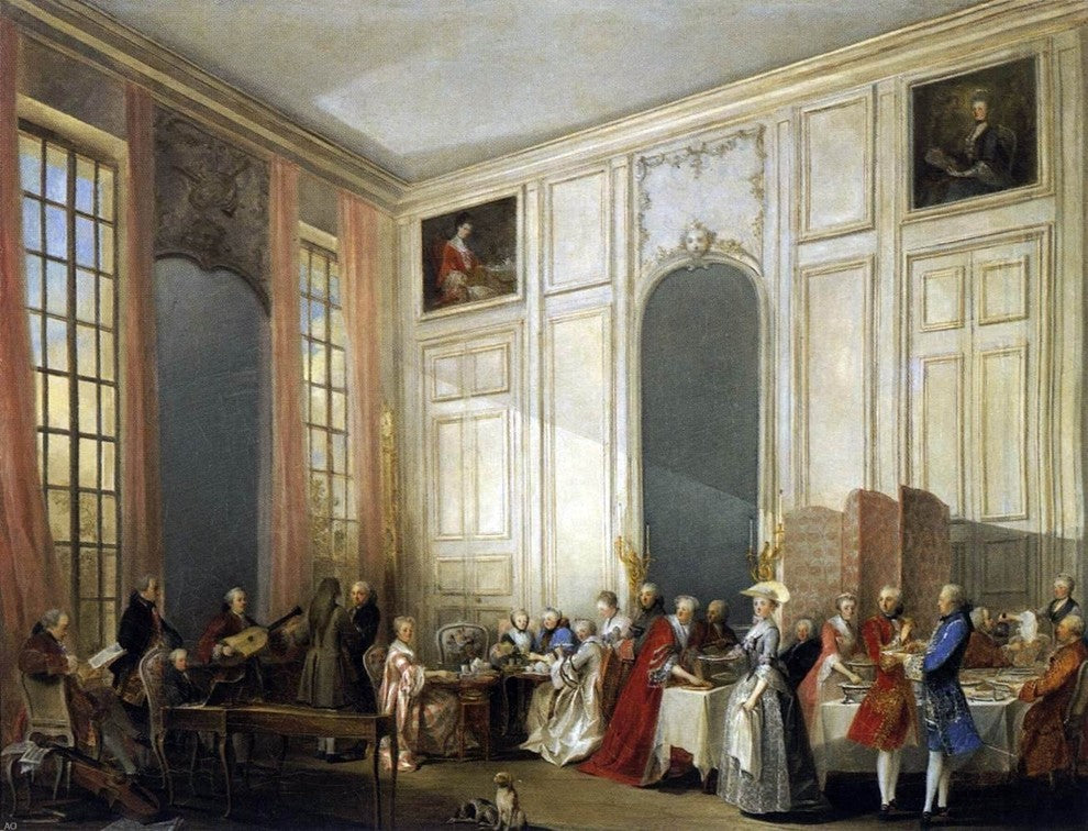 Michel Barthelemy Ollivier Afternoon Tea at the Temple Wall Decal