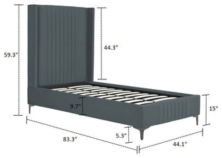 Manhattan Comfort Promenade Twin-Size Bed