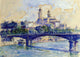 Henri Edmond Cross The Seine by the Trocadero, 18"x27" Wall Decal