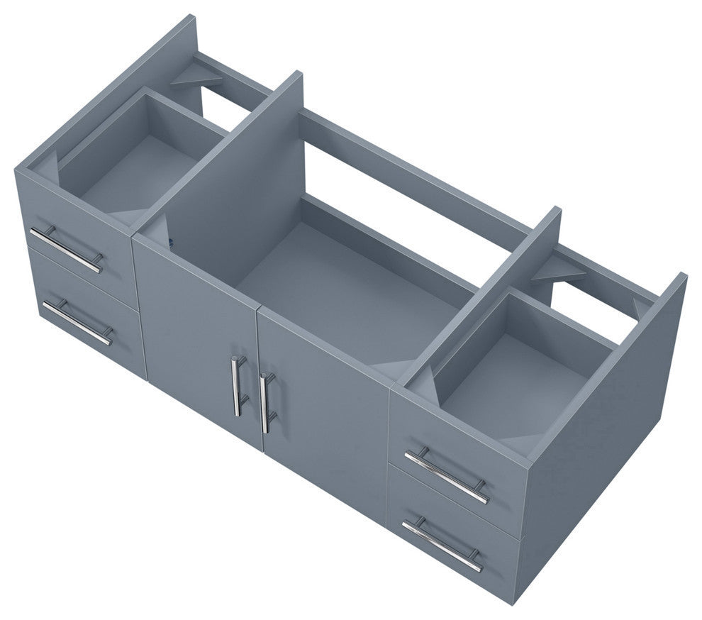 Geneva Transitional Dark Grey 48" Vanity Cabinet Only