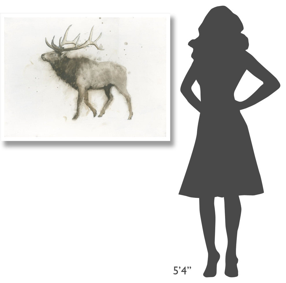 "Elk" Digital Paper Print by James Wiens, 42"x32"