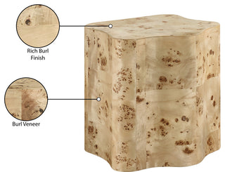 Zaire End Table, Beige