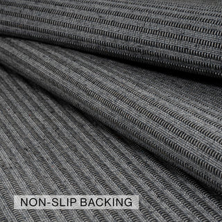 Bausch Distressed Chenille Washable Dark Gray/Blue 5 ft. x 8 ft. Area Rug