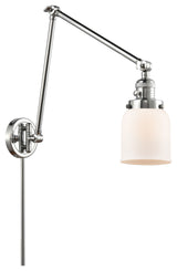 Bell Swing Arm With Switch, Polished Chrome, Matte White, Matte White