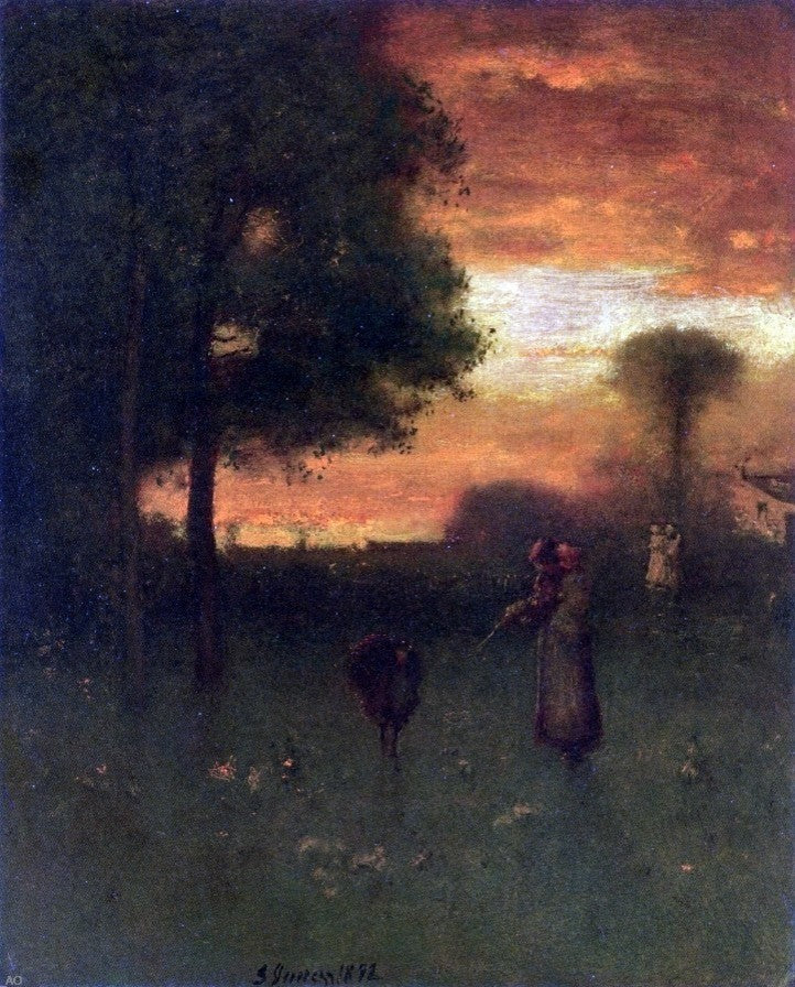 George Inness Sunset Wall Decal
